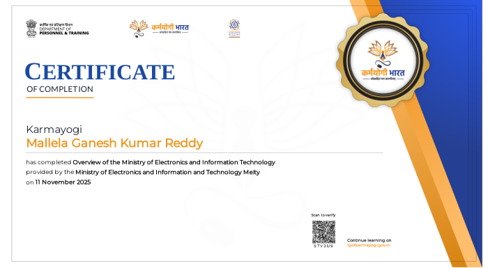 Overview of the Ministry of Electronics and Information Technology — Ministry of Electronics and Information Technology — iGOT Karmayogi