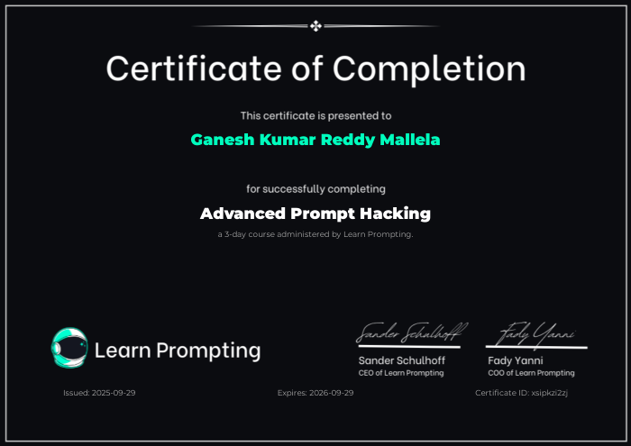 Advanced Prompt Hacking — Learn Prompting